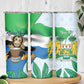 Personalised Afro Sierra Leone Skinny Tumbler Chimp With Drum - Happy Independence Day