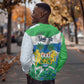 Personalised Afro Sierra Leone Sweatshirt Chimp With Drum - Happy Independence Day