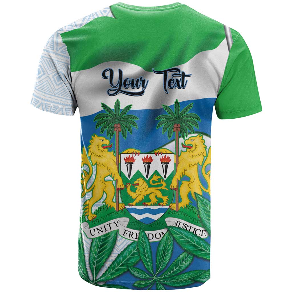 Personalised Afro Sierra Leone T shirt Chimp With Drum - Happy Independence Day