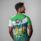 Personalised Afro Sierra Leone T shirt Chimp With Drum - Happy Independence Day