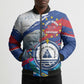Personalized Cape Verde Independence Day Bomber Puffer Jacket 51st Anniversary Manatee Coat Of Arms