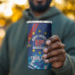Personalized Cape Verde Independence Day 4 in 1 Can Cooler Tumbler 51st Anniversary Manatee Coat Of Arms