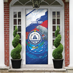 Personalized Cape Verde Independence Day Door Cover 51st Anniversary Manatee Coat Of Arms