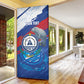 Personalized Cape Verde Independence Day Door Cover 51st Anniversary Manatee Coat Of Arms