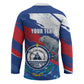 Personalized Cape Verde Independence Day Hockey Jersey 51st Anniversary Manatee Coat Of Arms