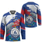 Personalized Cape Verde Independence Day Hockey Jersey 51st Anniversary Manatee Coat Of Arms