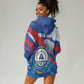 Personalized Cape Verde Independence Day Hoodie Dress 51st Anniversary Manatee Coat Of Arms