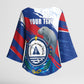 Personalized Cape Verde Independence Day Kimono Sleeve Blouse 51st Anniversary Manatee Coat Of Arms