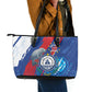 Cape Verde Independence Day Leather Tote Bag 51st Anniversary Manatee Coat Of Arms