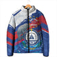 Personalized Cape Verde Independence Day Padded Jacket 51st Anniversary Manatee Coat Of Arms