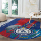 Cape Verde Independence Day Round Carpet 51st Anniversary Manatee Coat Of Arms