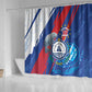 Cape Verde Independence Day Shower Curtain 51st Anniversary Manatee Coat Of Arms