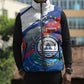 Personalized Cape Verde Independence Day Sleeveless Puffer Jacket 51st Anniversary Manatee Coat Of Arms