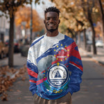 Personalized Cape Verde Independence Day Sweatshirt 51st Anniversary Manatee Coat Of Arms