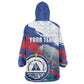 Personalized Cape Verde Independence Day Wearable Blanket Hoodie 51st Anniversary Manatee Coat Of Arms