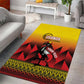 Afro Basketball Custom Uganda Area Rug Come On Silverbacks African Pattern - African Pride