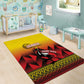 Afro Basketball Custom Uganda Area Rug Come On Silverbacks African Pattern - African Pride