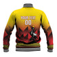 Afro Basketball Custom Uganda Baseball Jacket Come On Silverbacks African Pattern - African Pride
