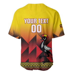 Afro Basketball Custom Uganda Baseball Jersey Come On Silverbacks African Pattern - African Pride