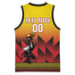 Afro Basketball Custom Uganda Basketball Jersey Come On Silverbacks African Pattern - African Pride