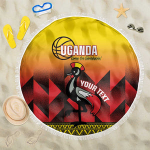 Afro Basketball Custom Uganda Beach Blanket Come On Silverbacks African Pattern - African Pride