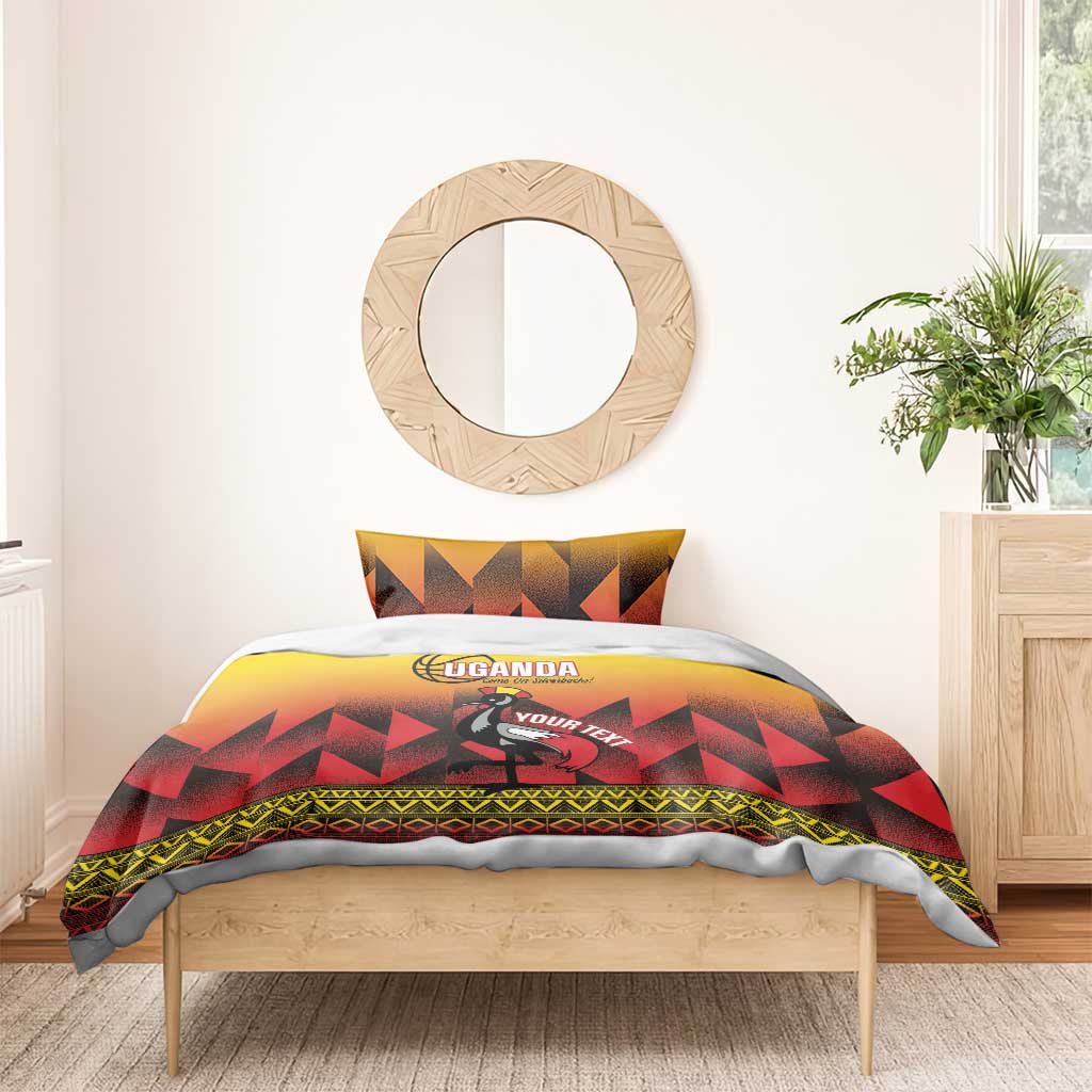 Afro Basketball Custom Uganda Bedding Set Come On Silverbacks African Pattern - African Pride