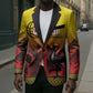 Uganda Basketball Custom Blazer Come On Silverbacks African Pattern