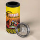 Afro Basketball Custom Uganda 4 in 1 Can Cooler Tumbler Come On Silverbacks African Pattern - African Pride