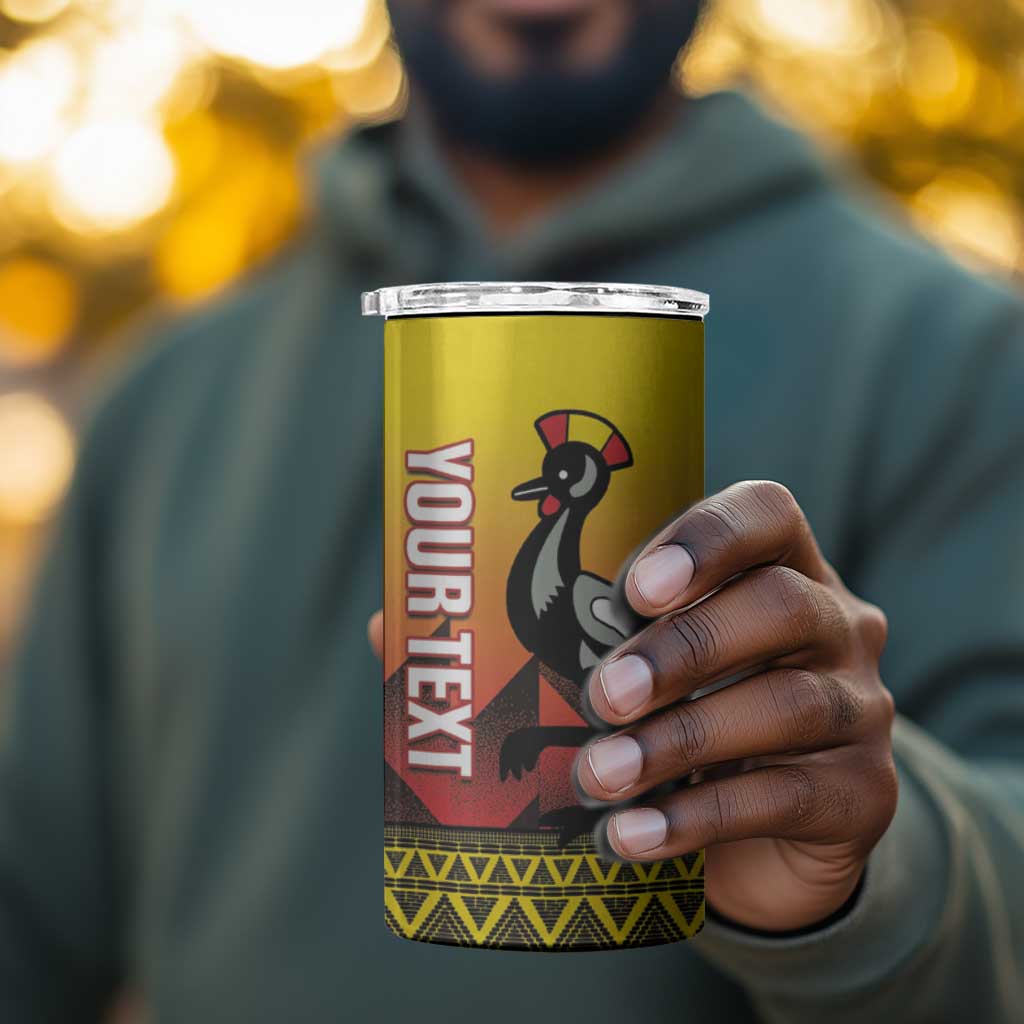 Afro Basketball Custom Uganda 4 in 1 Can Cooler Tumbler Come On Silverbacks African Pattern - African Pride