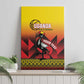 Afro Basketball Custom Uganda Canvas Wall Art Come On Silverbacks African Pattern - African Pride