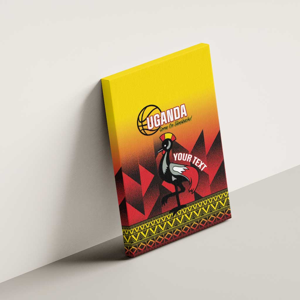 Afro Basketball Custom Uganda Canvas Wall Art Come On Silverbacks African Pattern - African Pride
