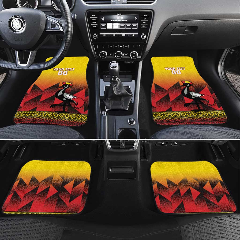 Afro Basketball Custom Uganda Car Mats Come On Silverbacks African Pattern - African Pride