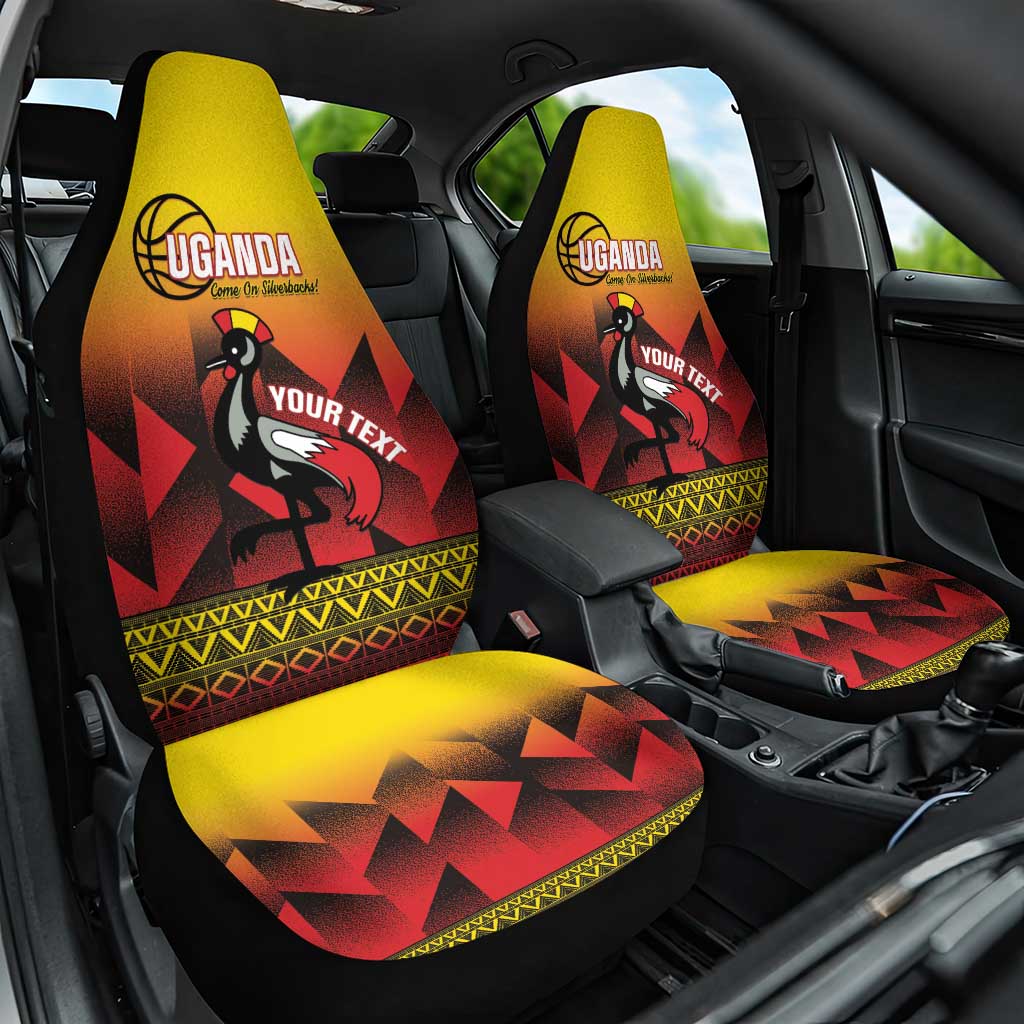 Afro Basketball Custom Uganda Car Seat Cover Come On Silverbacks African Pattern - African Pride