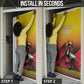 Uganda Basketball Custom Door Cover Come On Silverbacks African Pattern