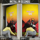 Uganda Basketball Custom Door Cover Come On Silverbacks African Pattern