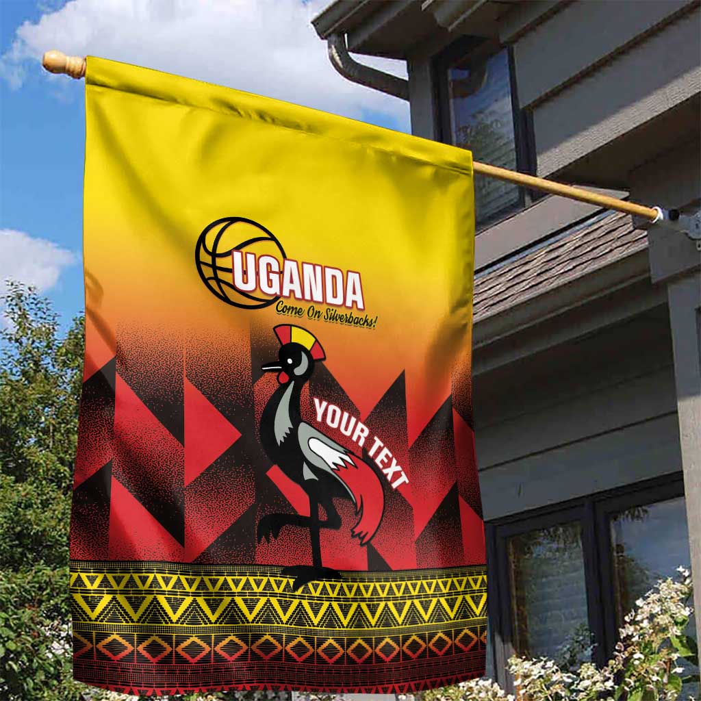 Afro Basketball Custom Uganda Garden Flag Come On Silverbacks African Pattern - African Pride