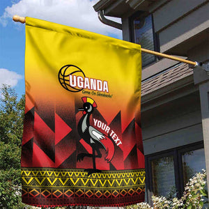 Afro Basketball Custom Uganda Garden Flag Come On Silverbacks African Pattern - African Pride