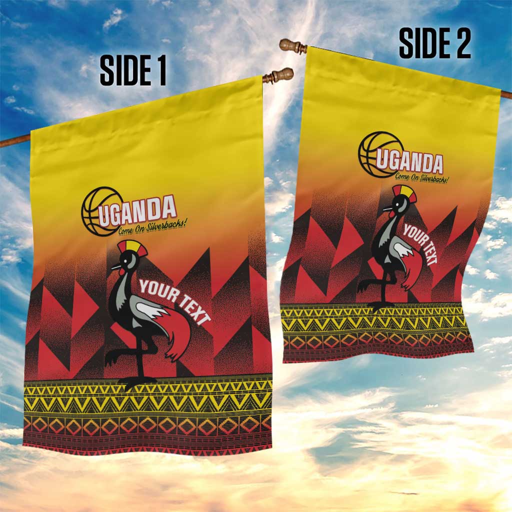 Afro Basketball Custom Uganda Garden Flag Come On Silverbacks African Pattern - African Pride