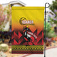 Afro Basketball Custom Uganda Garden Flag Come On Silverbacks African Pattern - African Pride