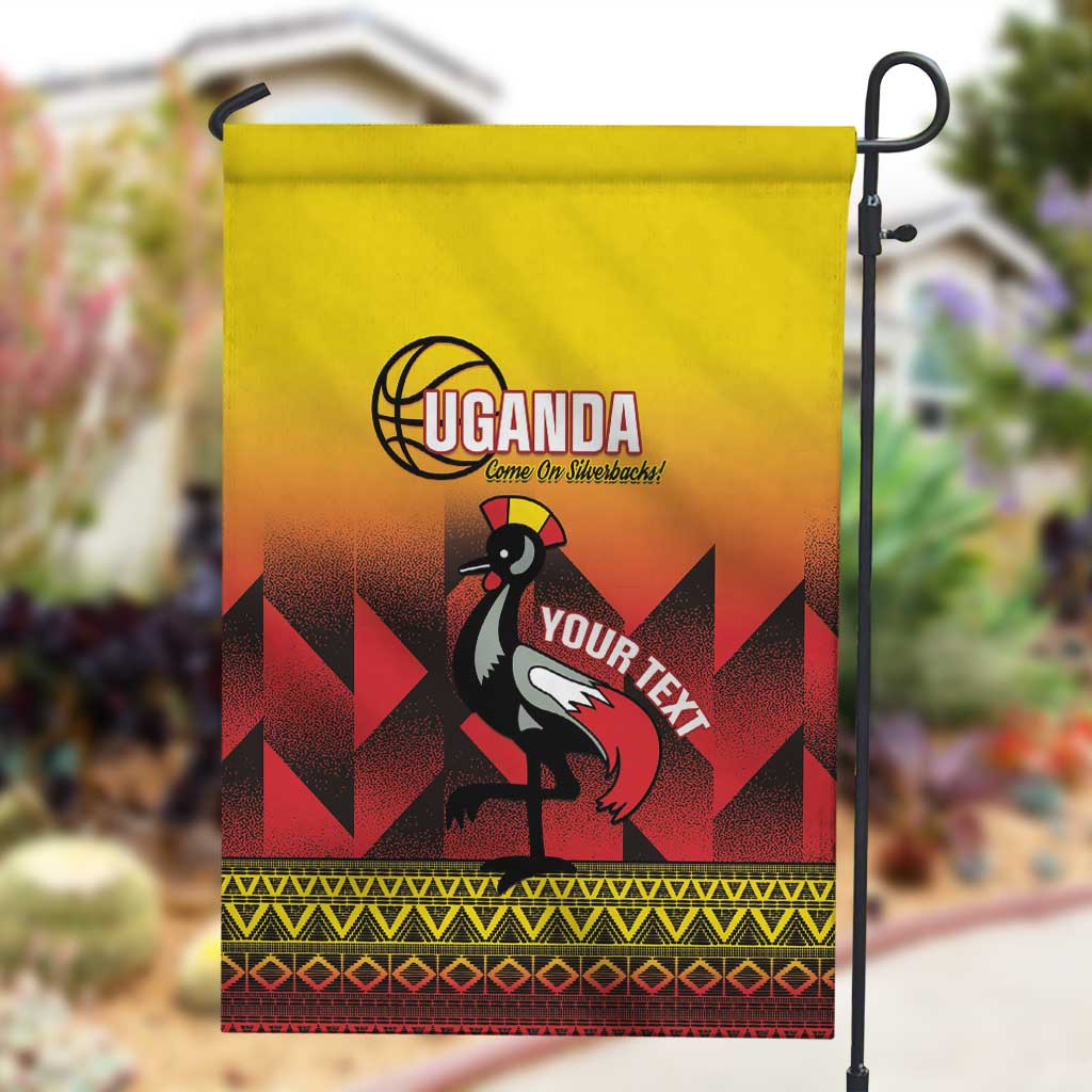 Afro Basketball Custom Uganda Garden Flag Come On Silverbacks African Pattern - African Pride
