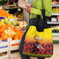 Afro Basketball Custom Uganda Grocery Bag Come On Silverbacks African Pattern - African Pride