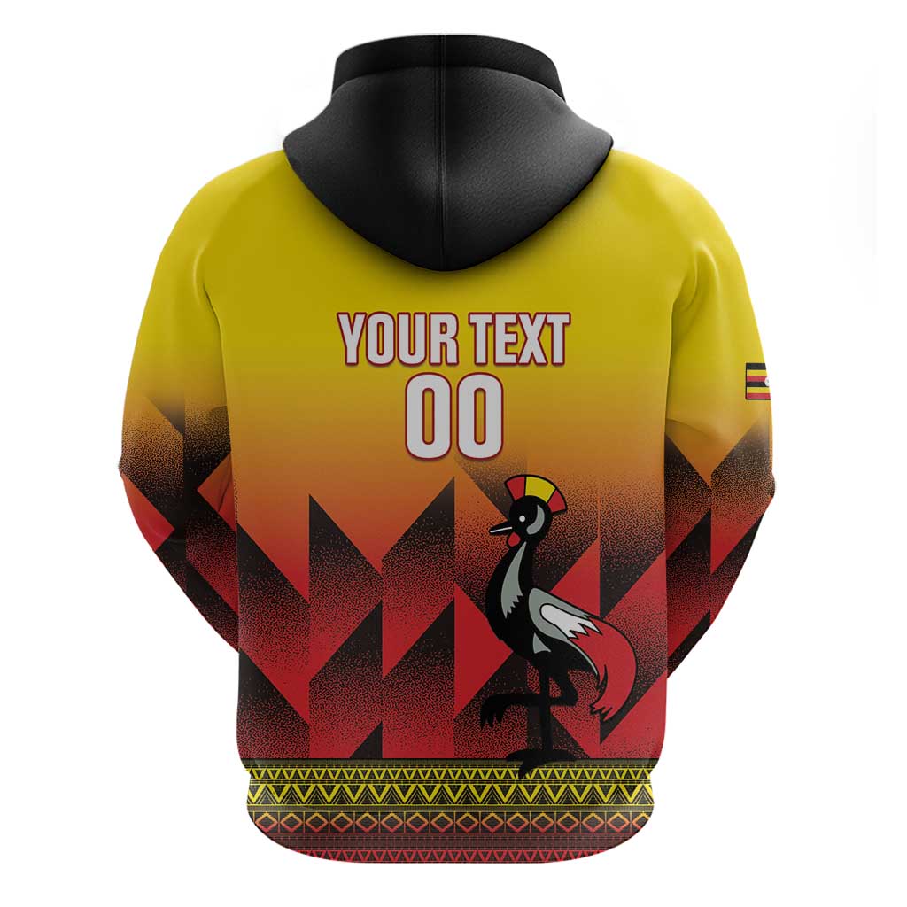 Afro Basketball Custom Uganda Hoodie Come On Silverbacks African Pattern - African Pride