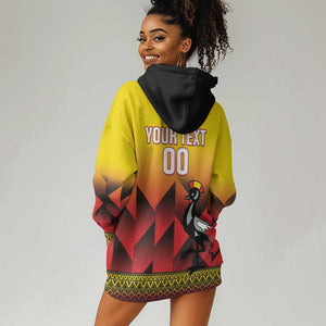 Afro Basketball Custom Uganda Hoodie Dress Come On Silverbacks African Pattern - African Pride