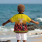 Afro Basketball Custom Uganda Kid Hawaiian Shirt Come On Silverbacks African Pattern - African Pride
