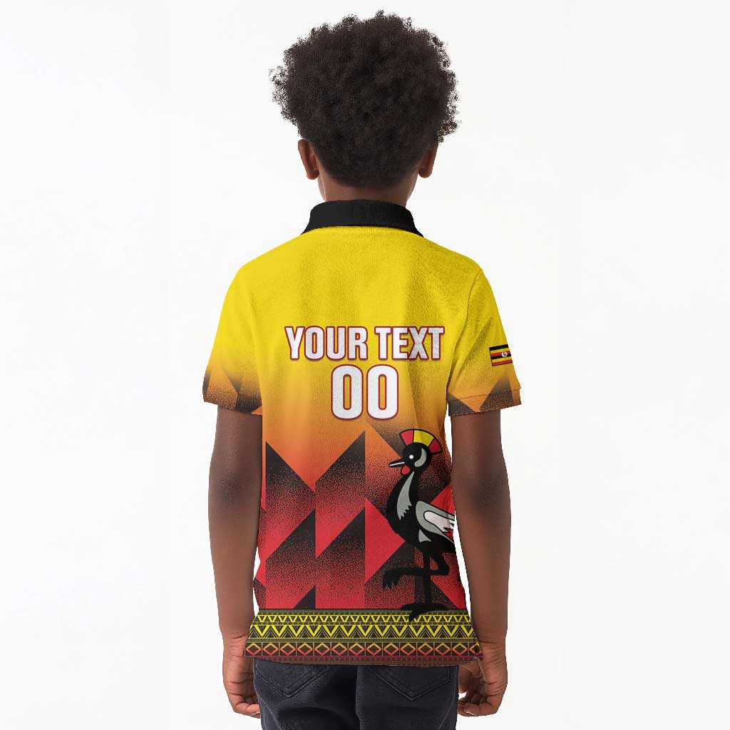 Afro Basketball Custom Uganda Kid Polo Shirt Come On Silverbacks African Pattern - African Pride