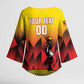 Uganda Basketball Custom Kimono Sleeve Blouse Come On Silverbacks African Pattern