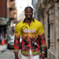 Afro Basketball Custom Uganda Long Sleeve Button Shirt Come On Silverbacks African Pattern - African Pride