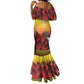 Afro Basketball Custom Uganda Mermaid Dress Come On Silverbacks African Pattern - African Pride