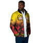 Uganda Basketball Custom Padded Jacket Come On Silverbacks African Pattern