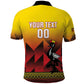 Afro Basketball Custom Uganda Polo Shirt Come On Silverbacks African Pattern - African Pride